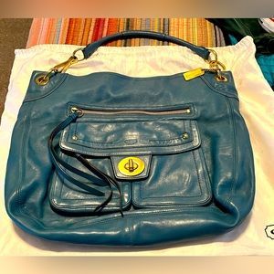 Coach Hobo Bag - Teal leather